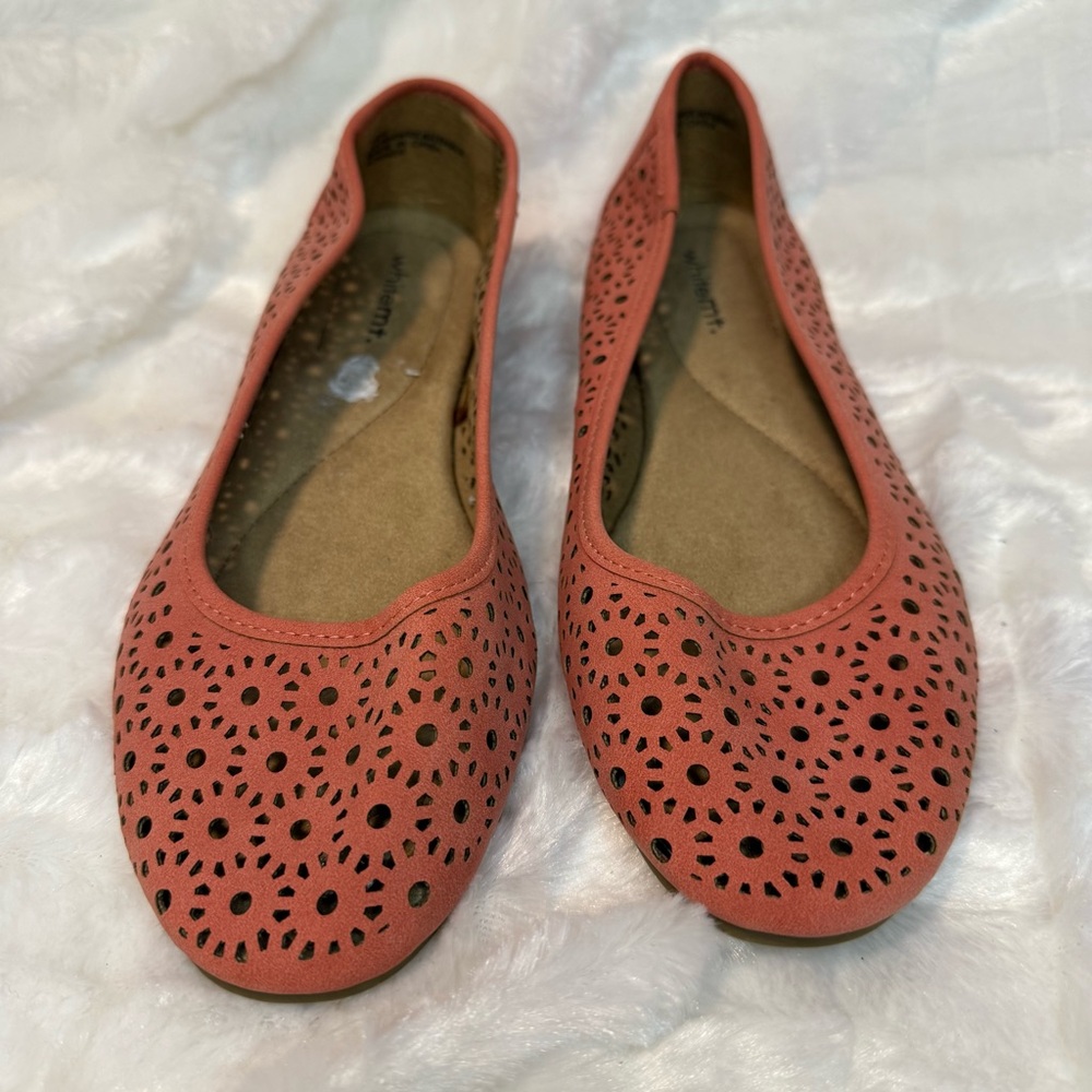 10W Women's Coral Ballet Flats by White Mountain size